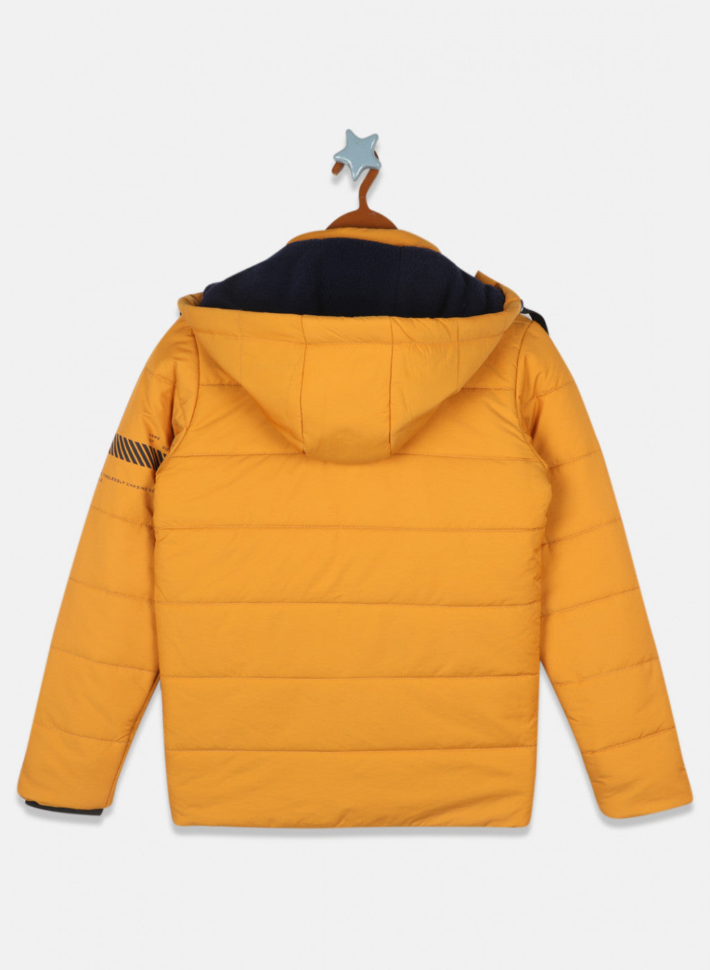 Boys Mustard Solid Jacket