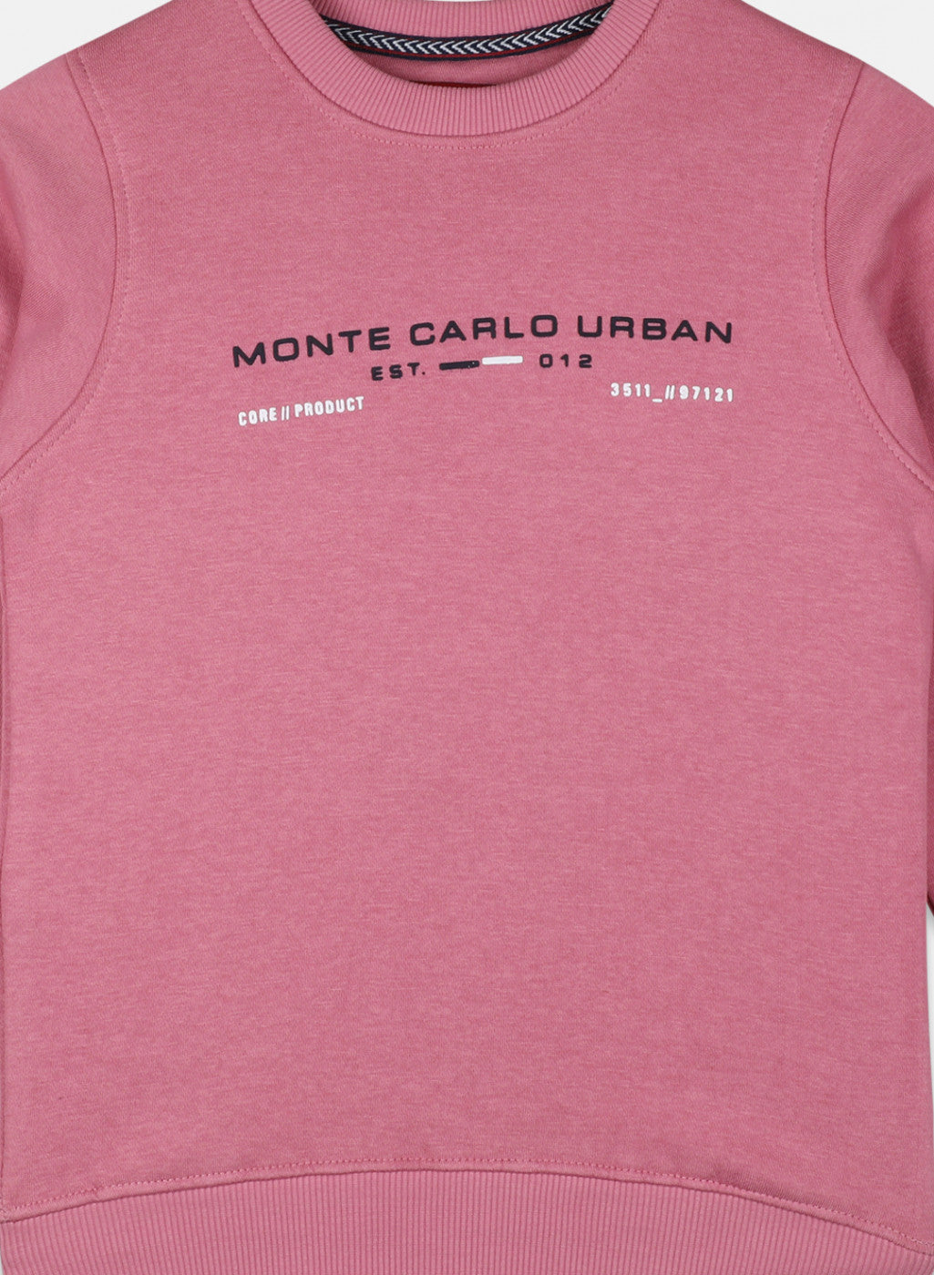 Boys Pink Printed Sweatshirt