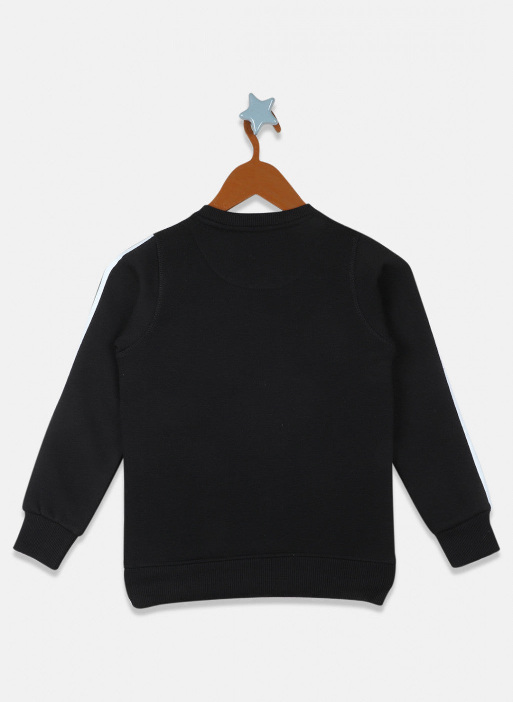 Boys Black Printed Sweatshirt