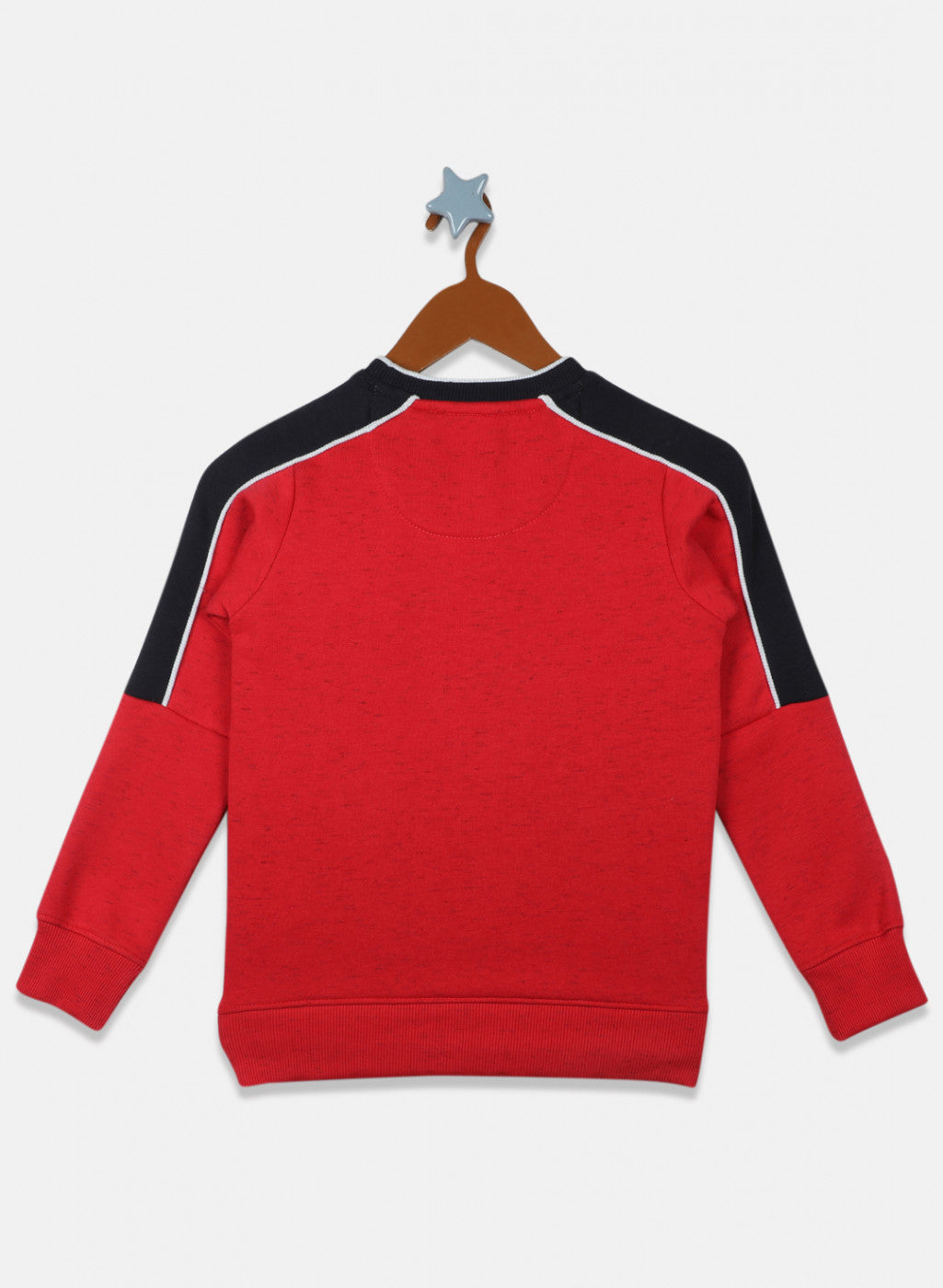 Boys Red Printed Sweatshirt