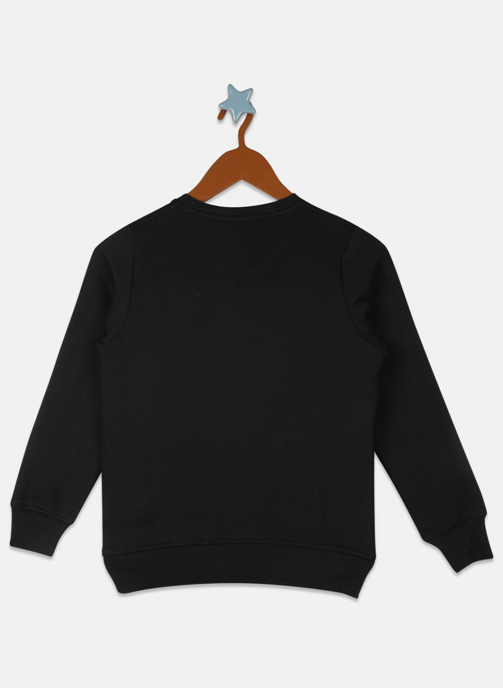 Boys Black Printed Sweatshirt