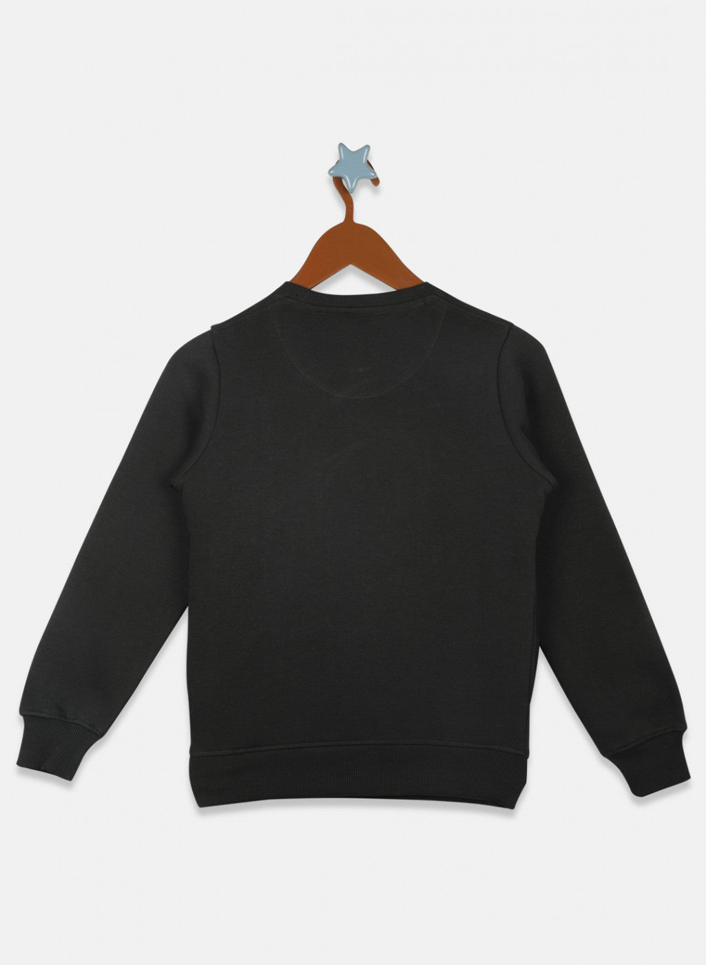 Boys Olive Printed Sweatshirt