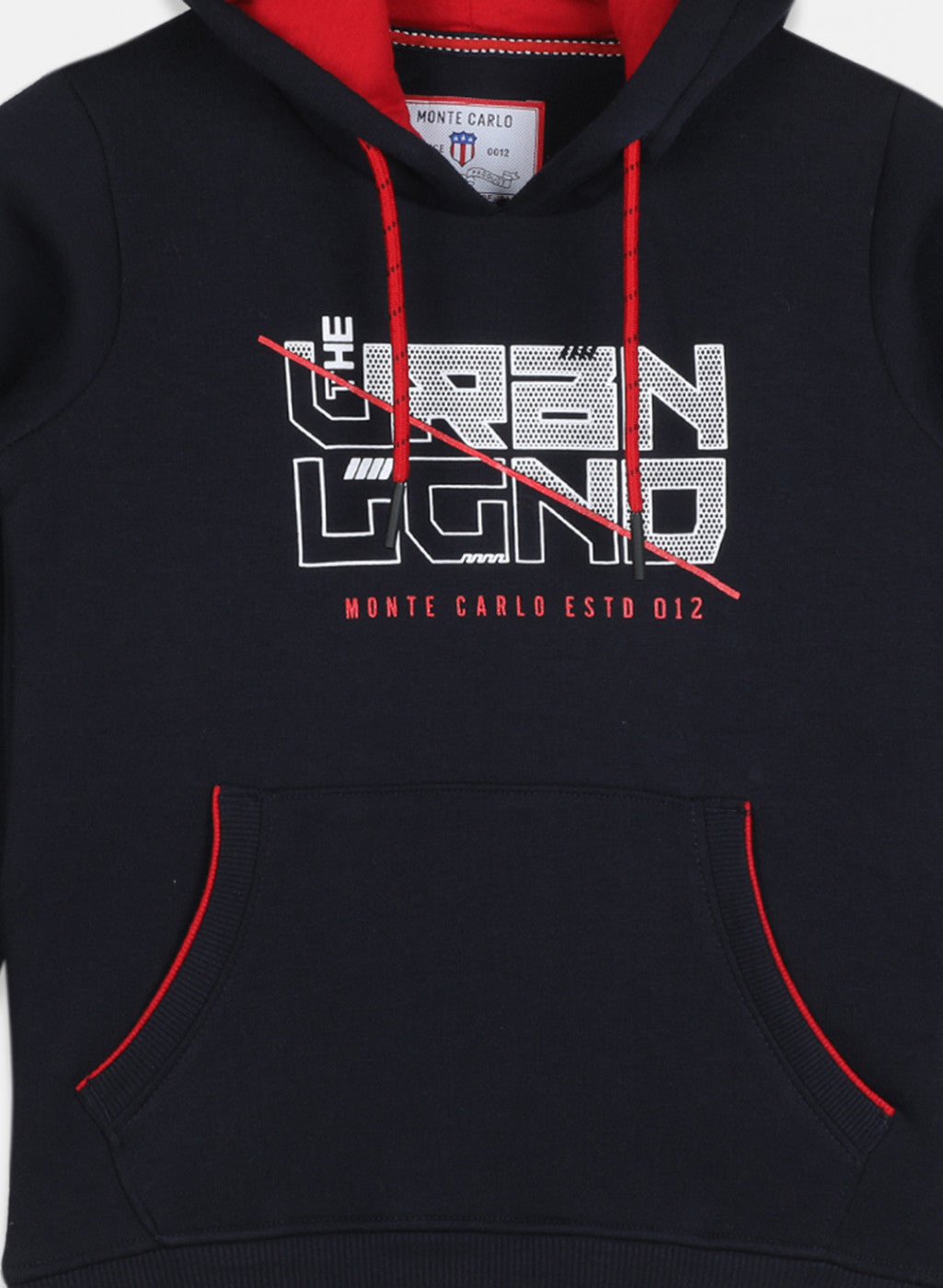 Boys Navy Blue Printed Sweatshirt