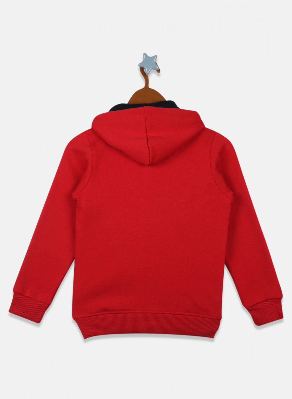 Boys Red Printed Sweatshirt