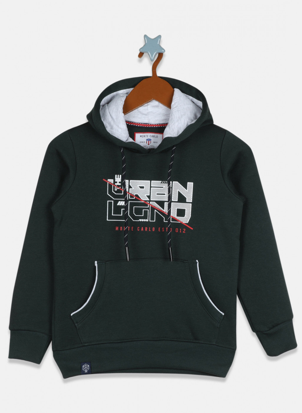 Boys Green Printed Sweatshirt