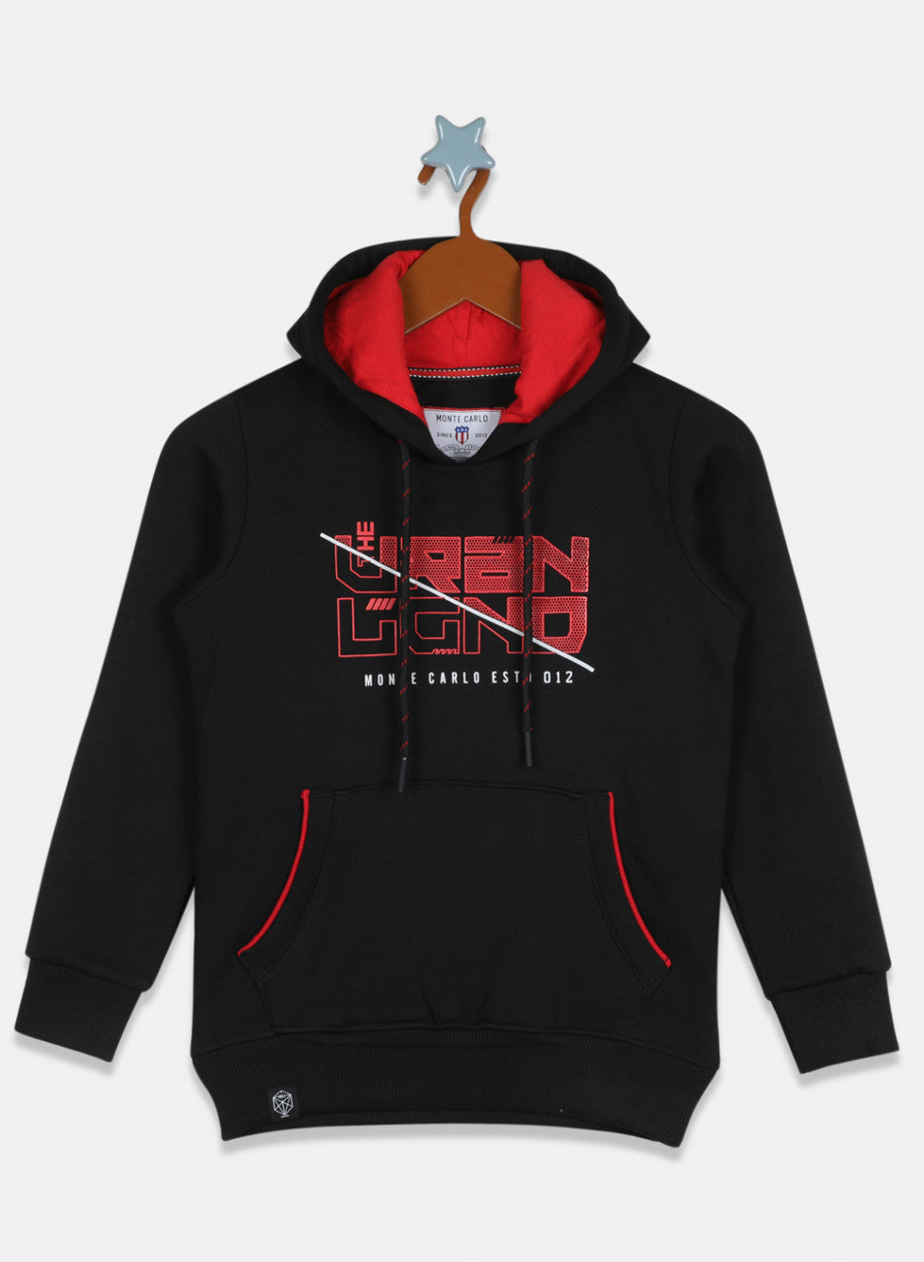 Boys Black Printed Sweatshirt