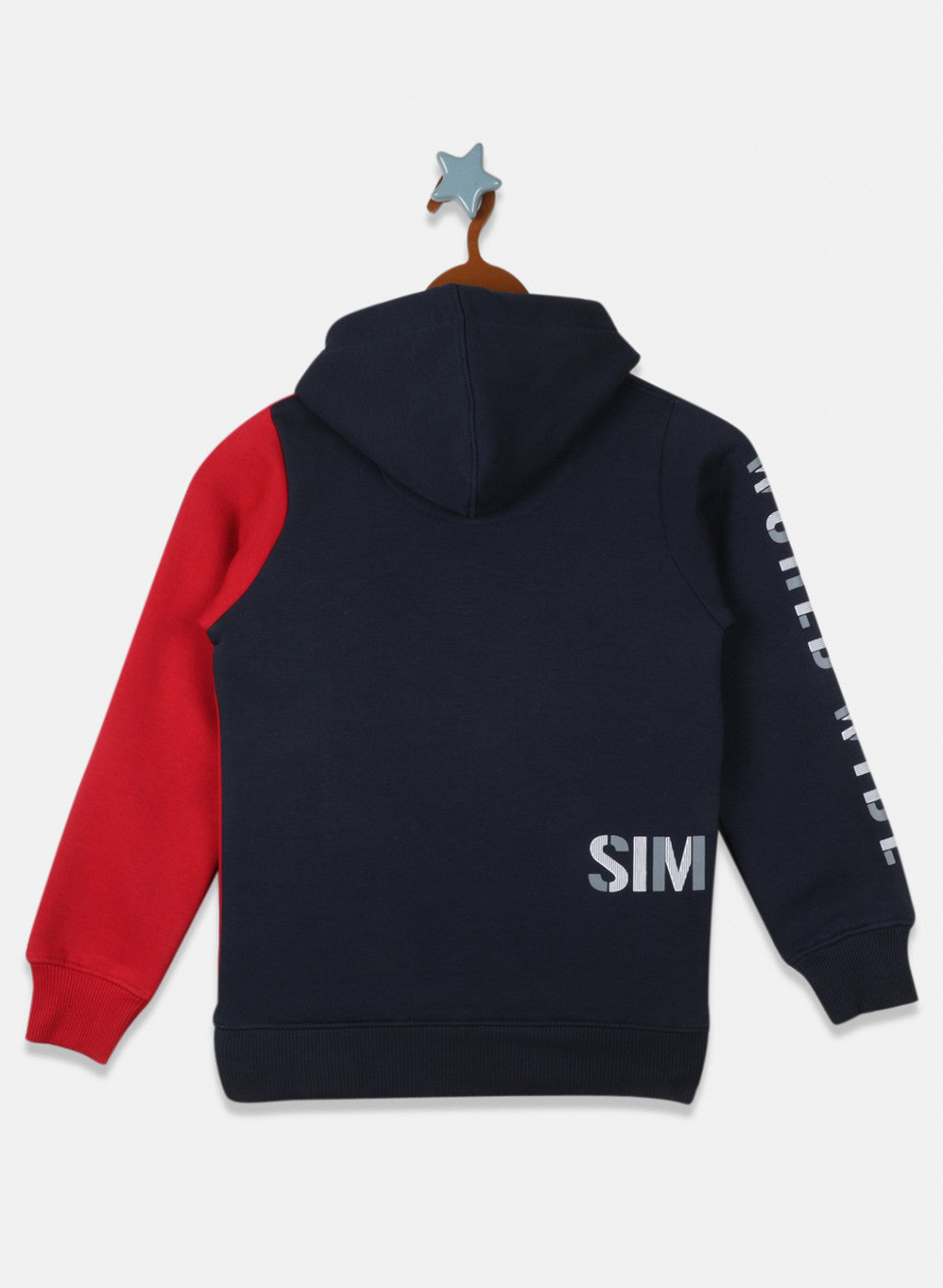 Boys Navy Blue Printed Sweatshirt