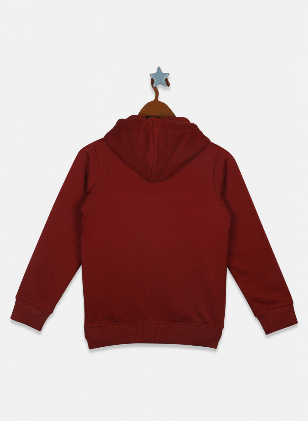 Boys Orange Printed Sweatshirt