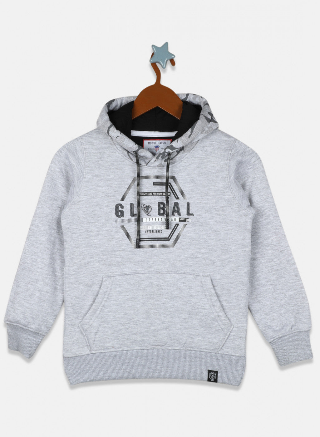 Boys Grey Printed Sweatshirt