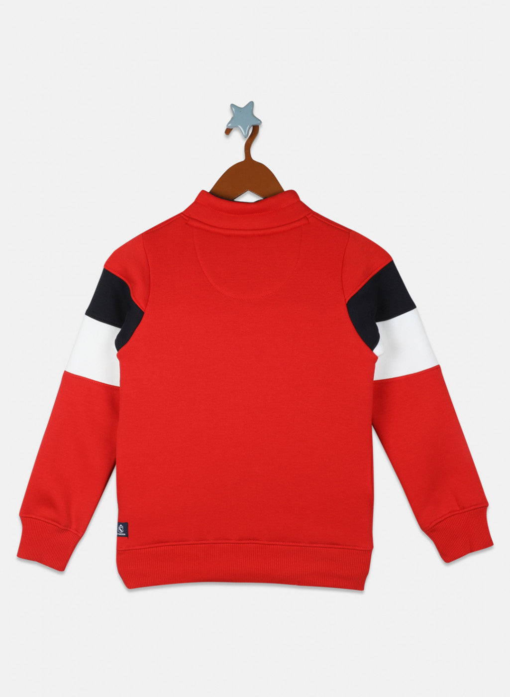 Boys Red Printed Sweatshirt