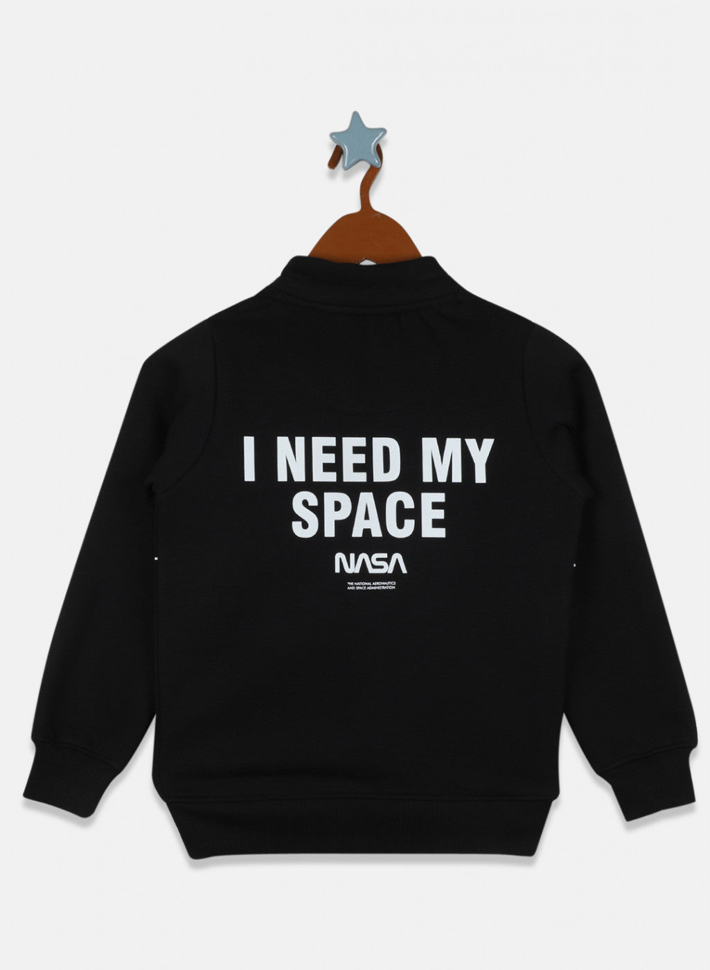 Boys Black Printed Sweatshirt