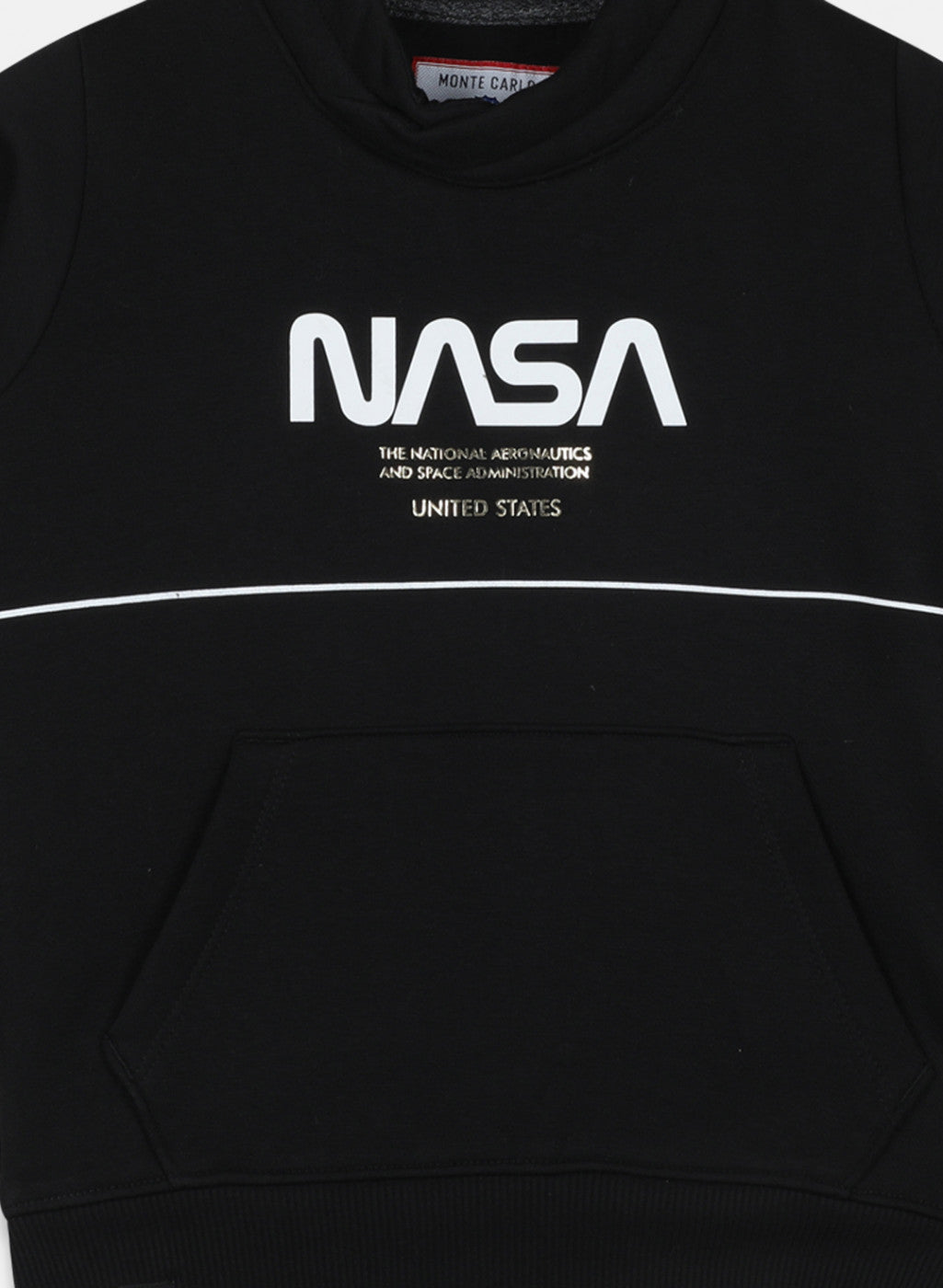 Boys Black Printed Sweatshirt