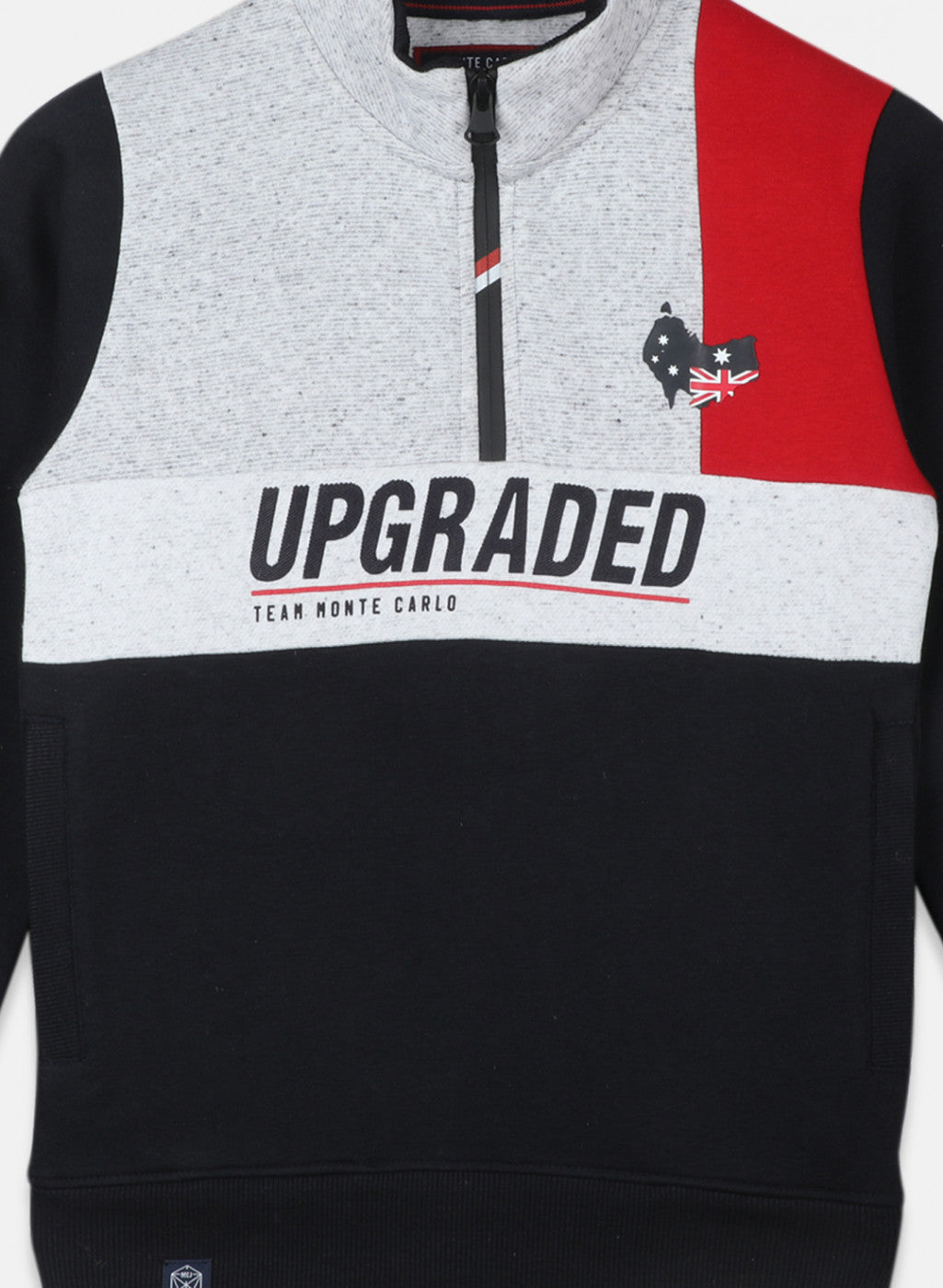 Boys Navy Blue Printed Sweatshirt