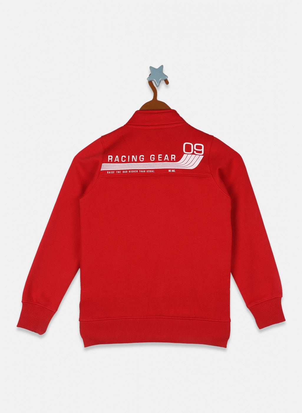 Boys Red Printed Sweatshirt