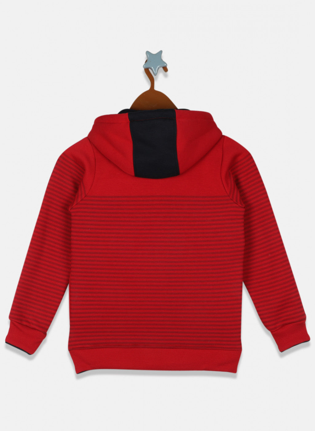 Boys Red Printed Sweatshirt