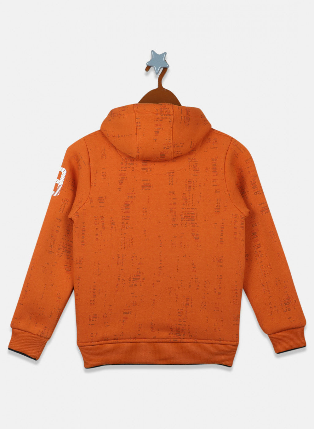 Boys Brown Printed Sweatshirt