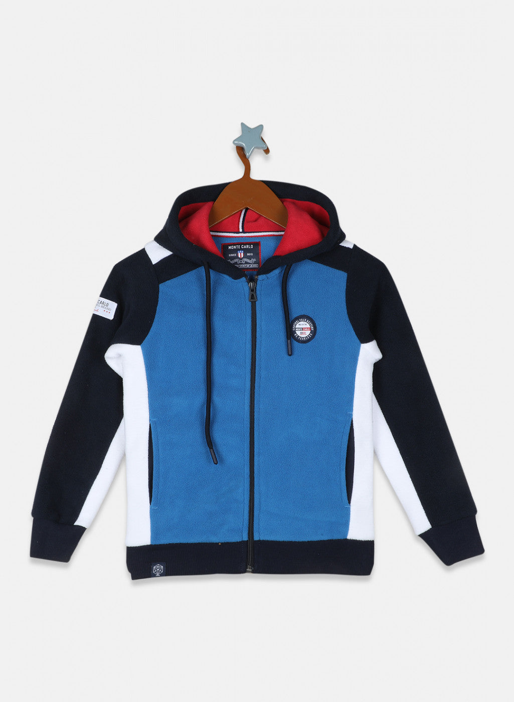 Boys Royal Blue Solid Sweatshirt