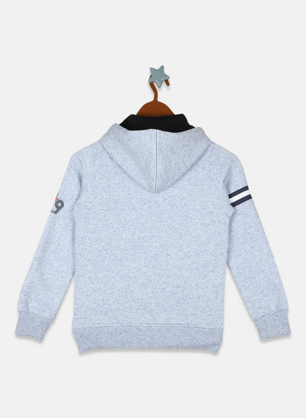 Boys Blue Printed Sweatshirt