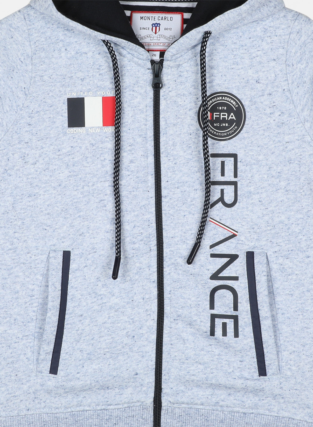 Boys Blue Printed Sweatshirt