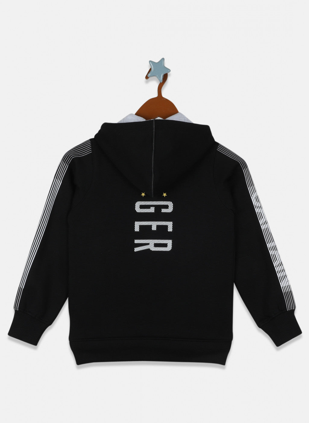 Boys Black Printed Sweatshirt