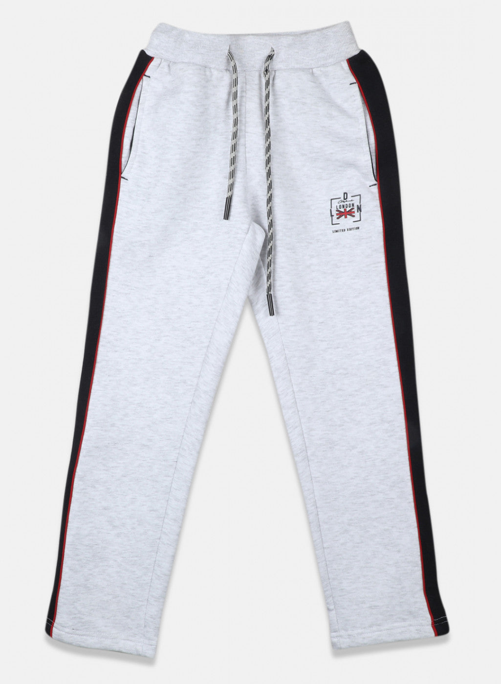 Boys Red & Grey Printed Tracksuit