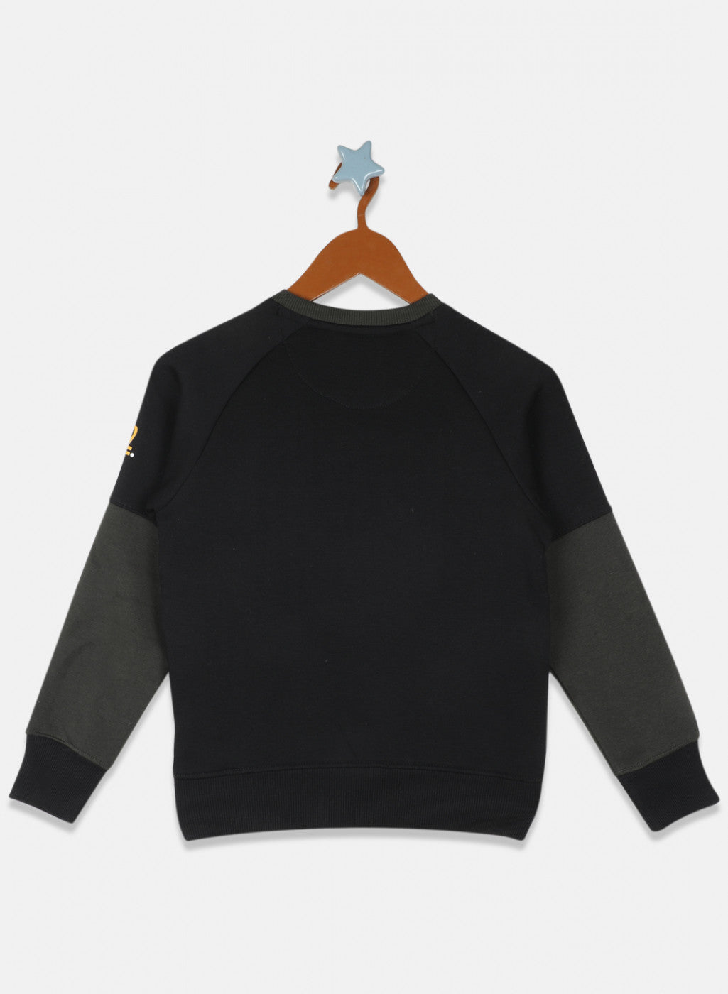 Boys Olive & Black Printed Tracksuit