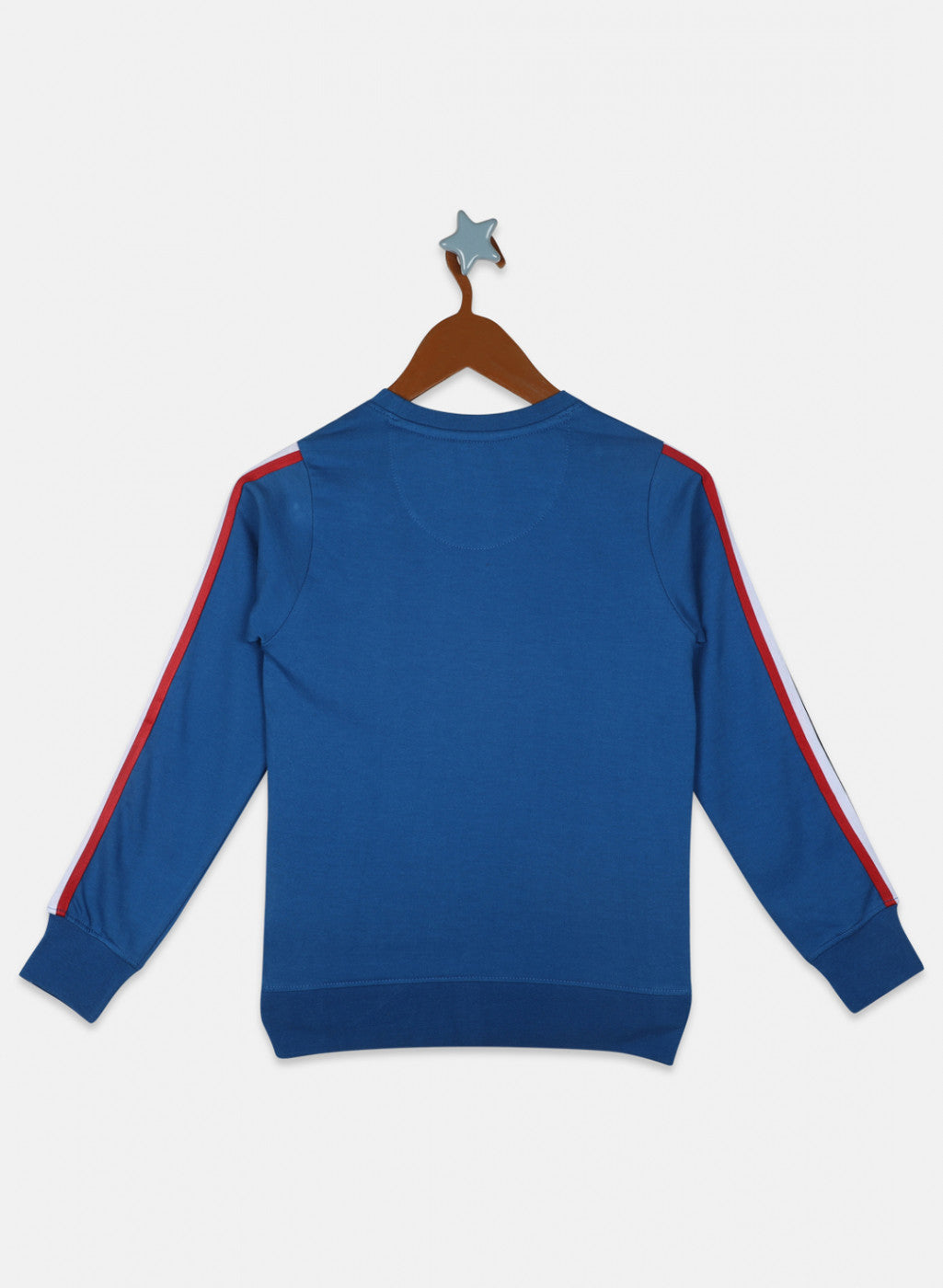 Boys Royal Blue Printed Sweatshirt