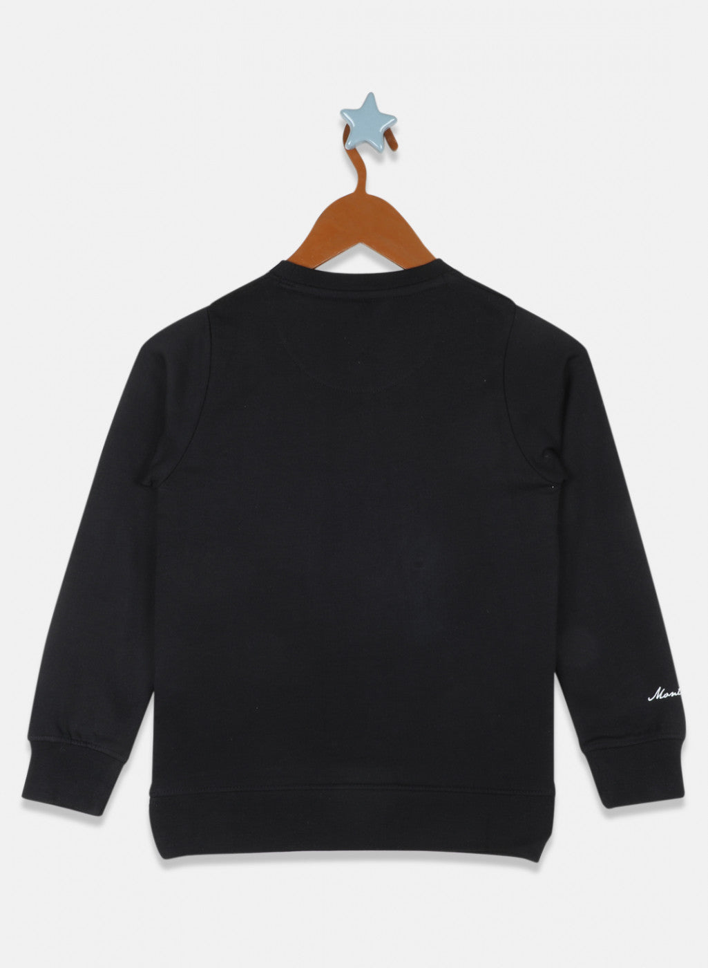 Boys Black Printed Sweatshirt