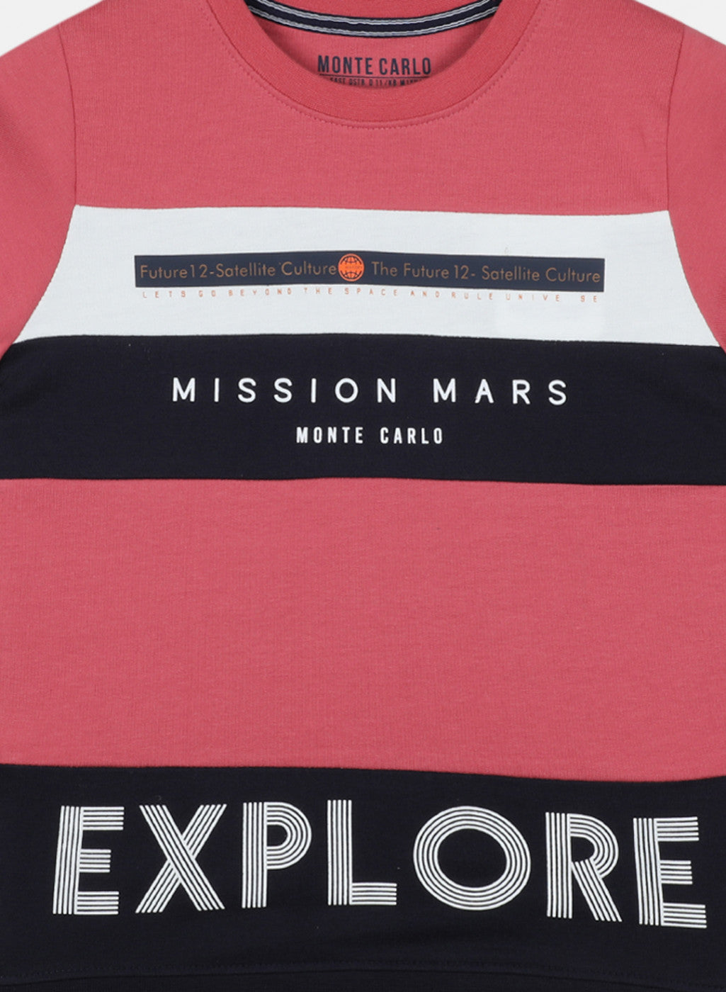 Boys Pink Printed Sweatshirt