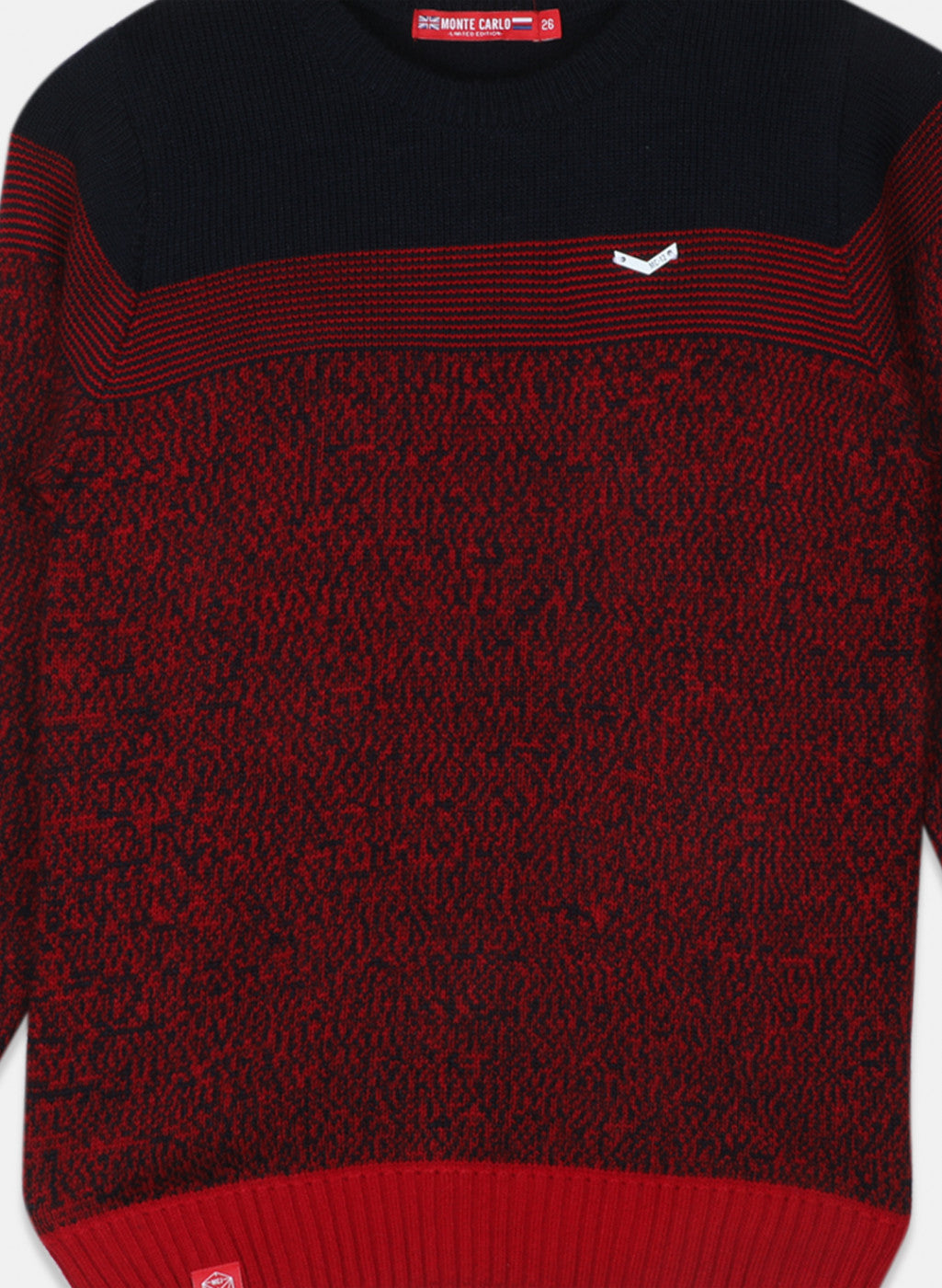 Boys Maroon Solid Pullover
