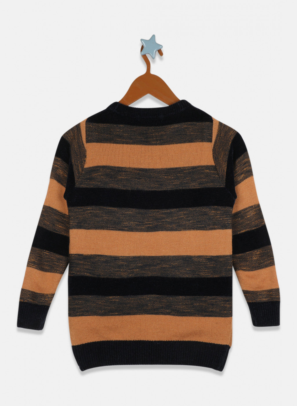 Boys Navy Blue Stripe Pullover