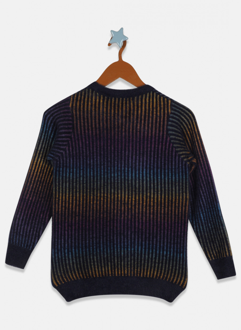 Boys NAvy Blue Stripe Pullover