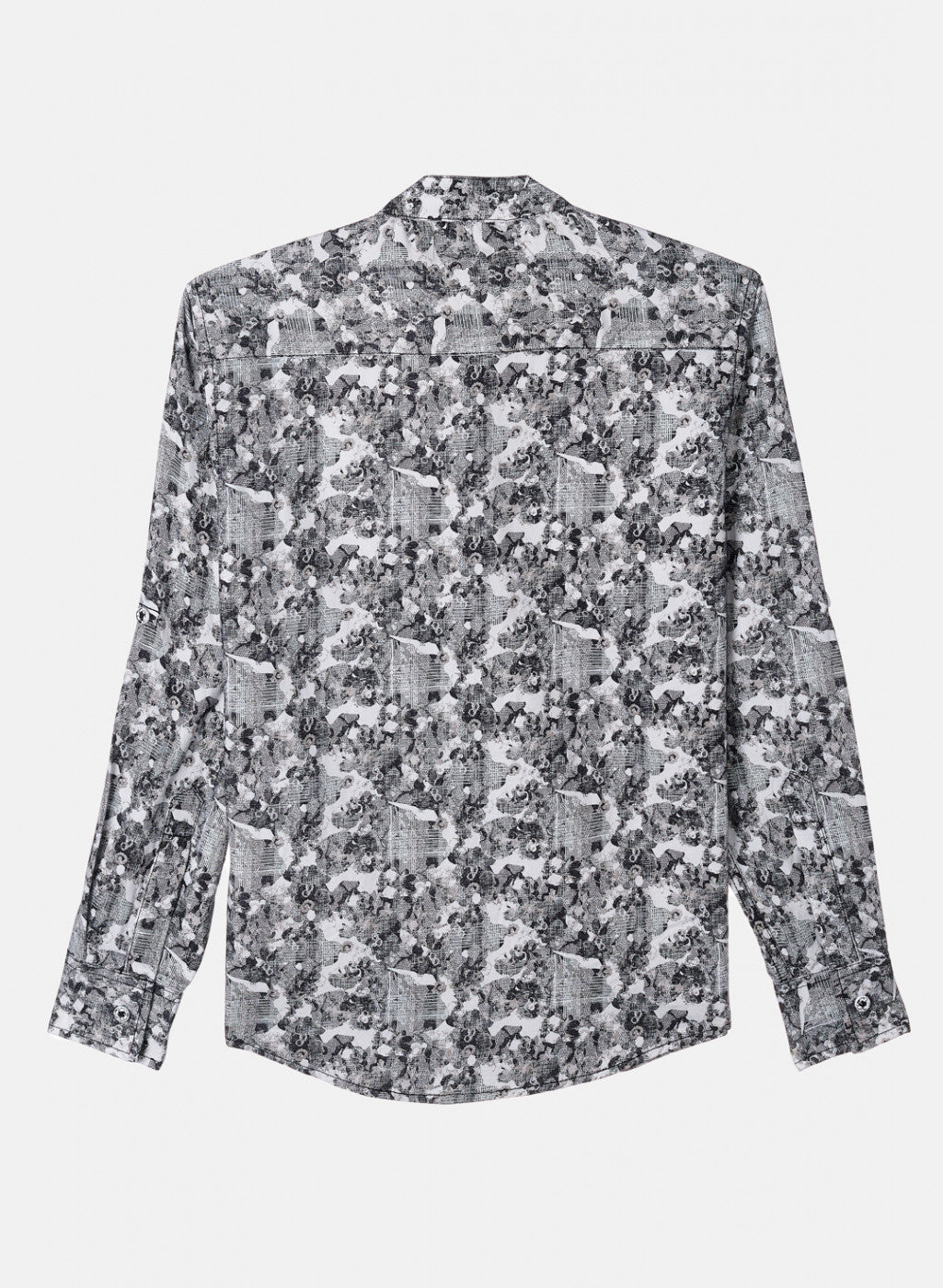 Boys Black Printed Shirt