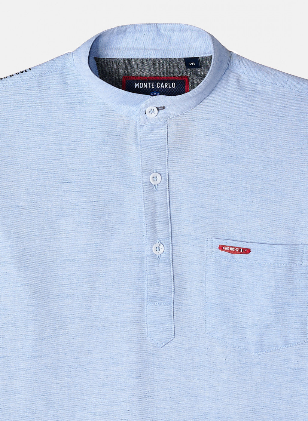 Boys Blue Solid Shirt