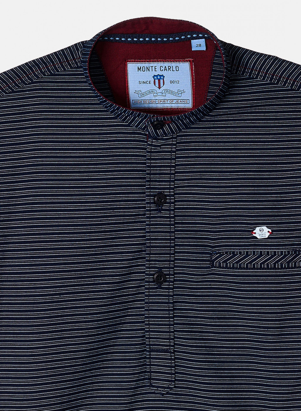 Boys Blue Stripe Shirt