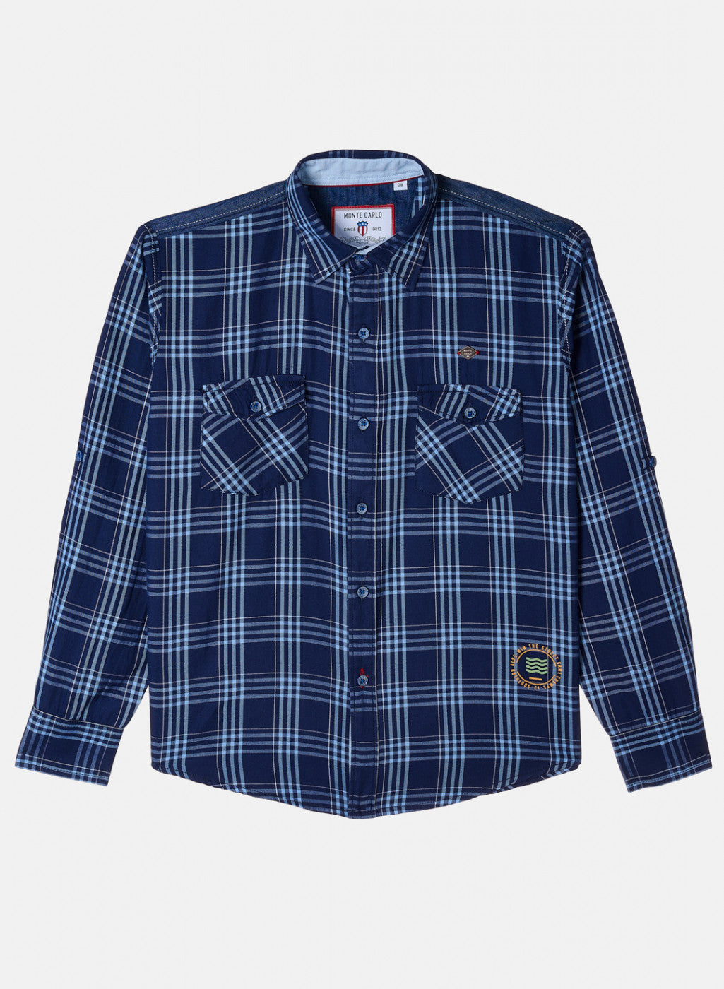 Boys Blue Check Shirt