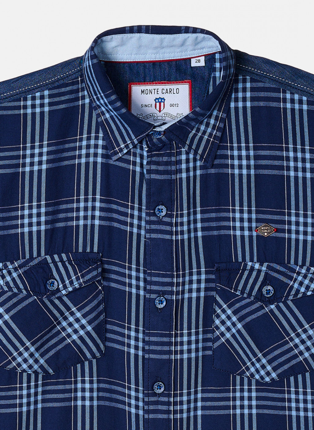 Boys Blue Check Shirt