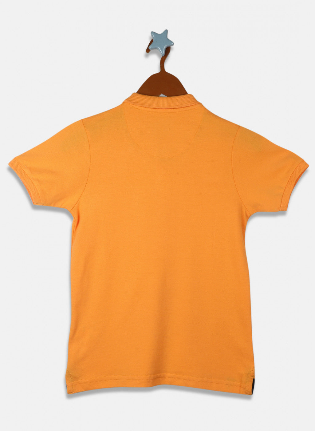 Boys Orange Printed T-Shirt