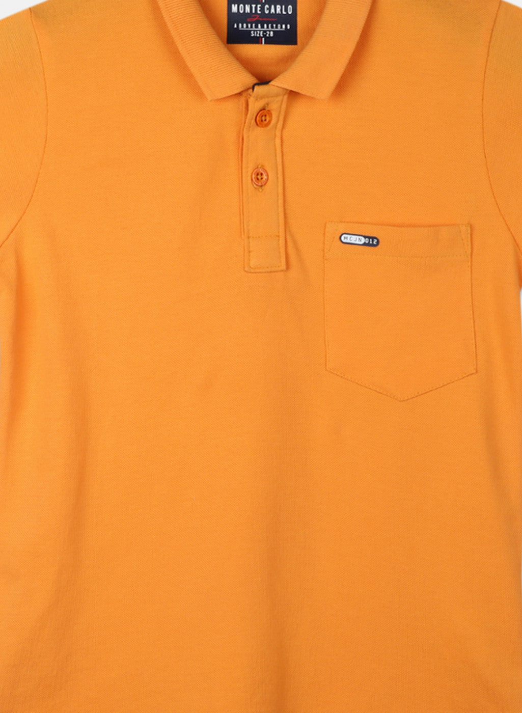 Boys Orange Printed T-Shirt