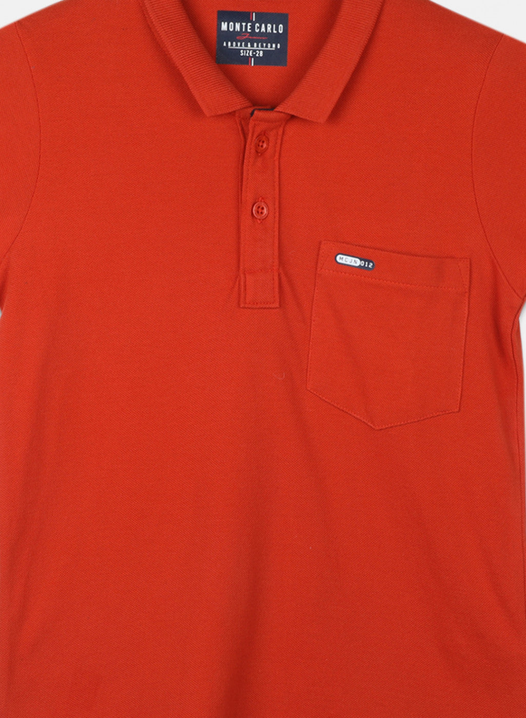 Boys Orange Printed T-Shirt