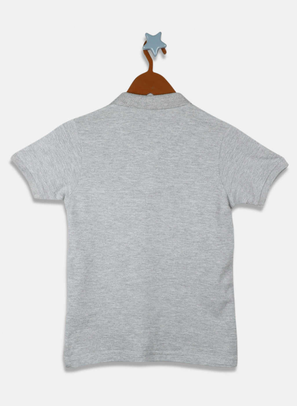 Boys Grey Printed T-Shirt