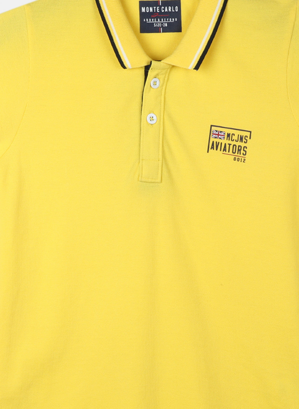 Boys Yellow Printed T-Shirt