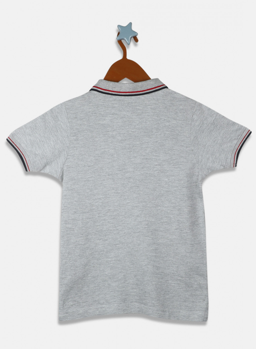 Boys Grey Printed T-Shirt
