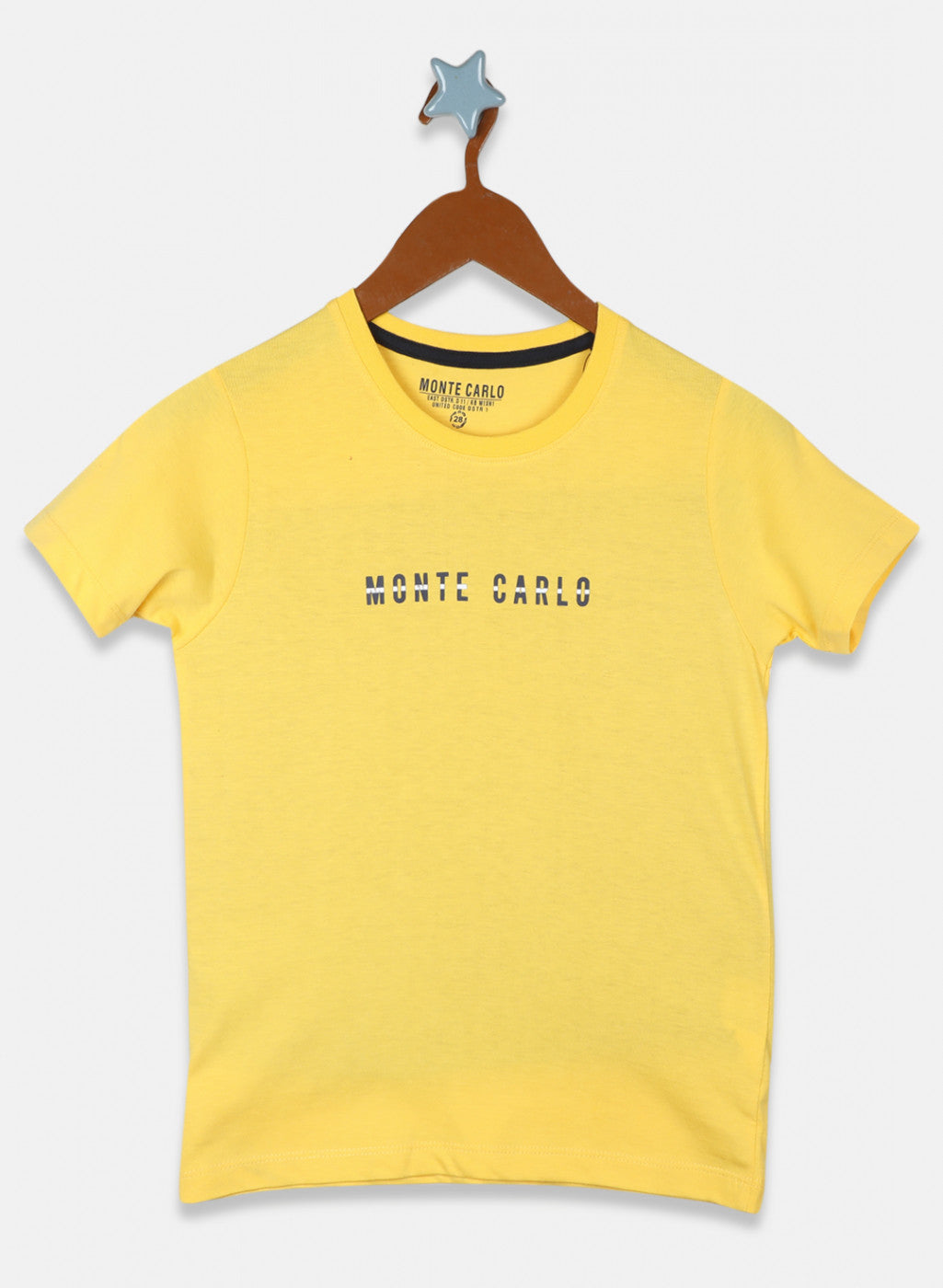 Boys Yellow Printed T-Shirt