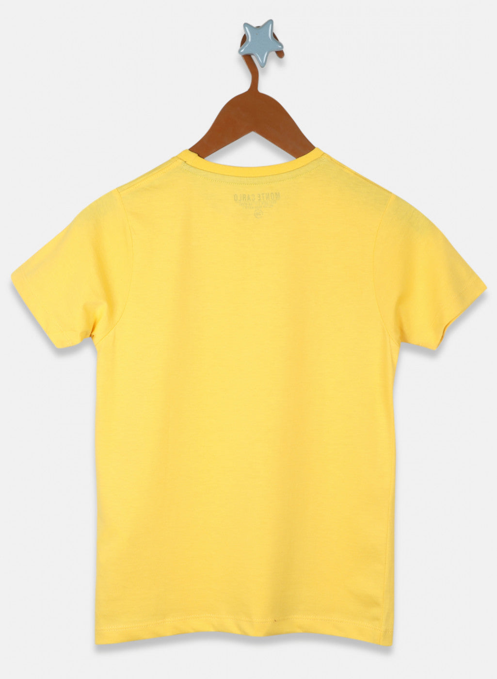 Boys Yellow Printed T-Shirt