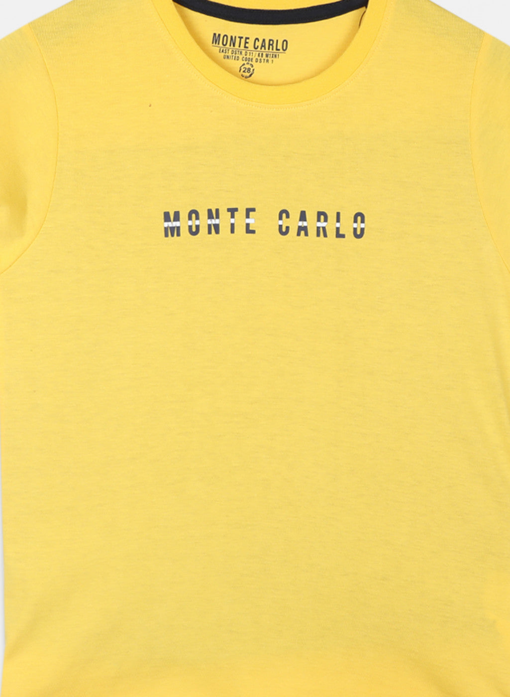 Boys Yellow Printed T-Shirt