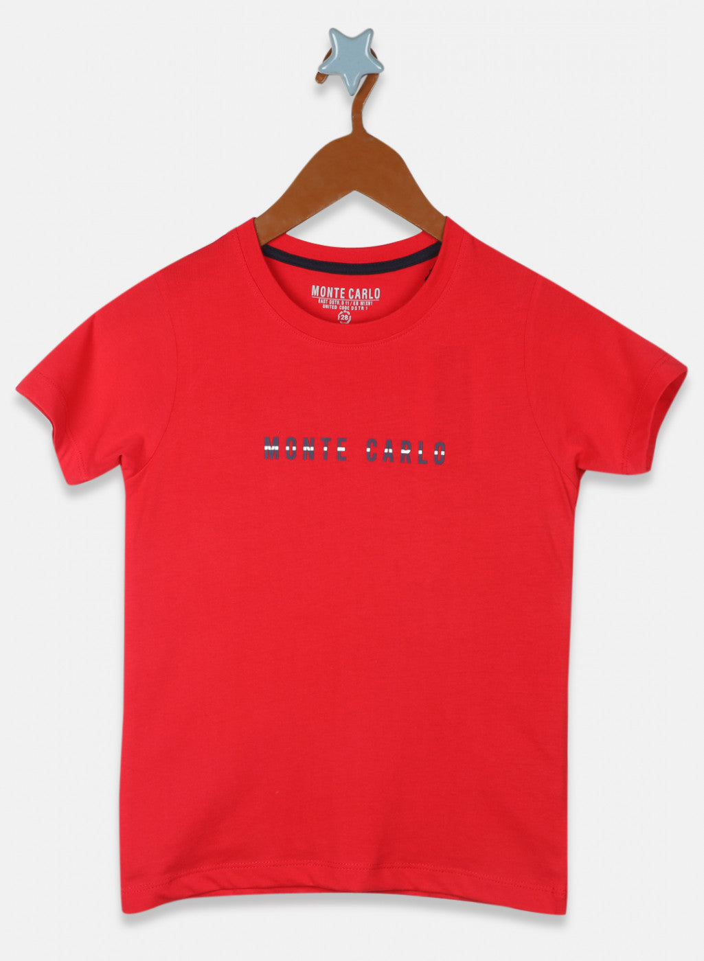 Boys Red Printed T-Shirt