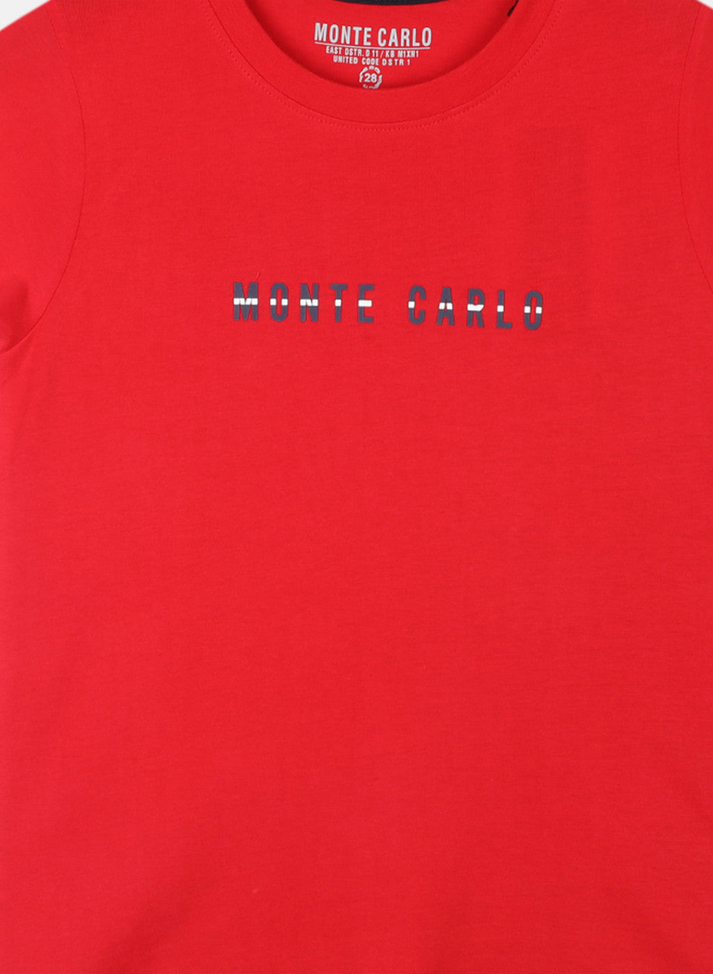 Boys Red Printed T-Shirt