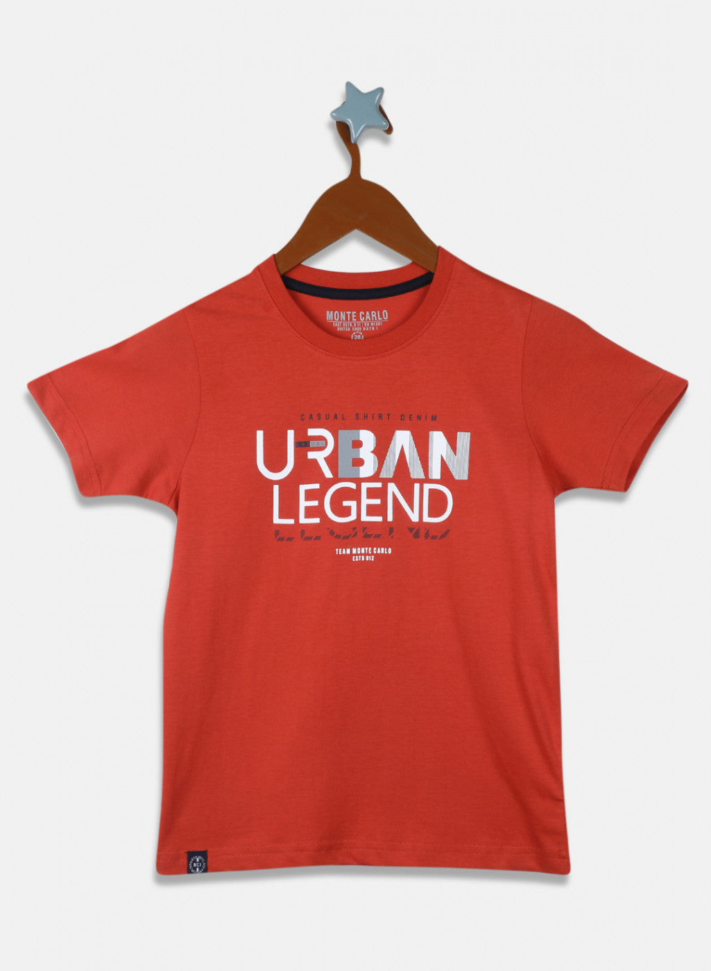 Boys Olive Printed T-Shirt