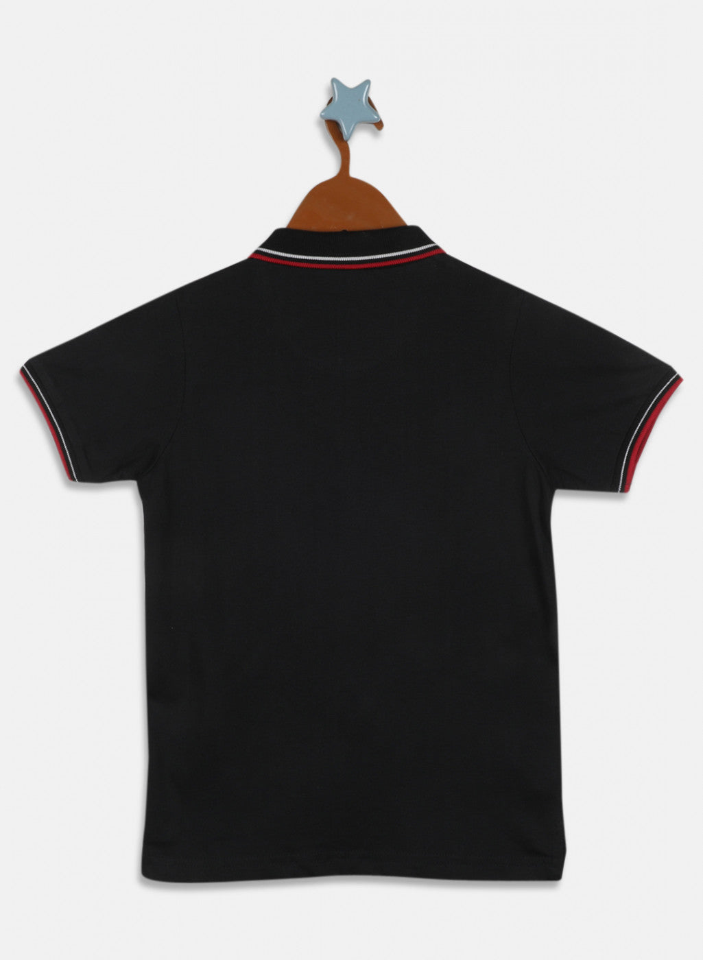 Boys Black Printed T-Shirt